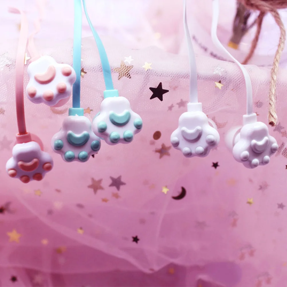 

Cat Claw Headphones Earphones for Claws Earbuds Cartoon Cute Headset with Storage Case Girl