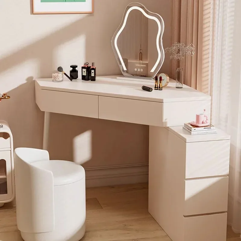 Girl Wedding Dresser Table Men Nordic Beige Desk Bedroom Dressing Table Living Mobile Penteadeiras De Maquiagem Funiture