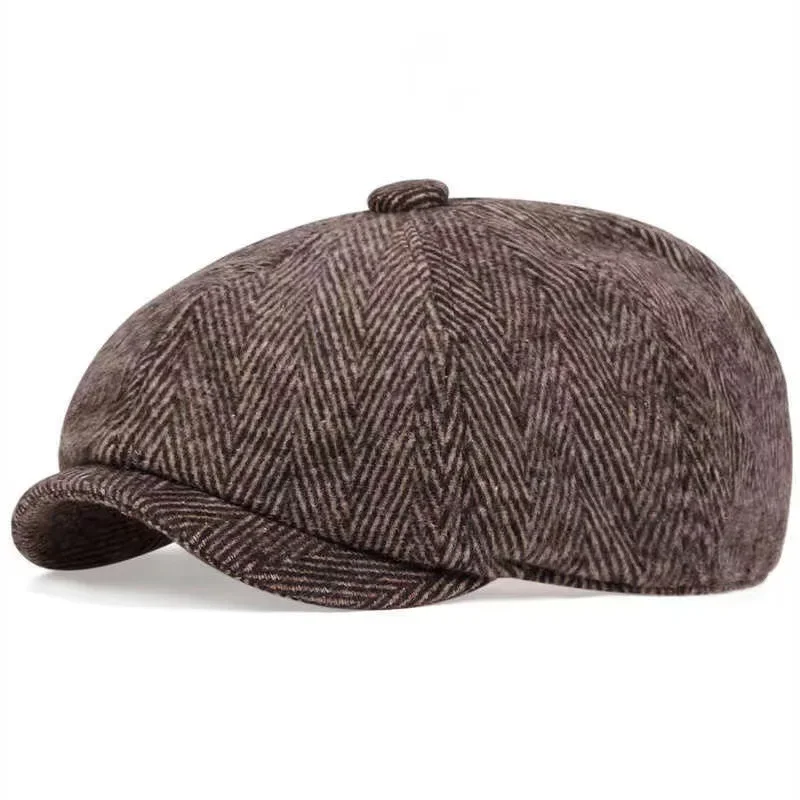 Classic Blinders Caps for Men Peaky Hat Newspaper Hat Shelby Style Beret Sunshade Hat Suit Accessories Gift - view 5