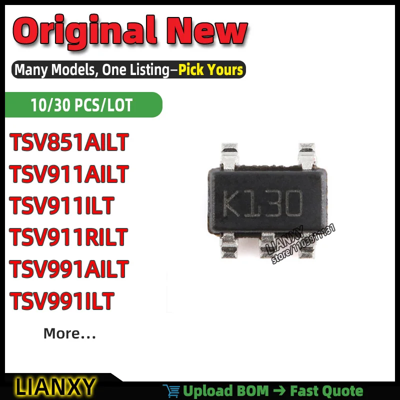 TSV911ILT TSV911AILT TSV991ILT TSV991AILT TSV911RILT TSV851AILT SC-74A MICROCONTROLLER New Original