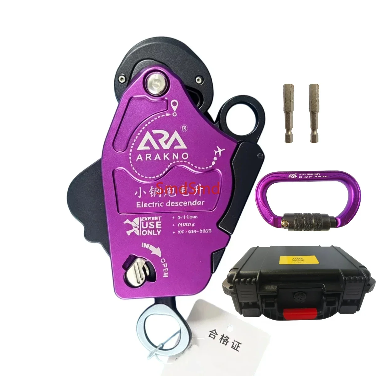 XGP Electric descender Device load150kg Lift Descender device with Universal Joint for Aerial Work/Rope Climbing machine