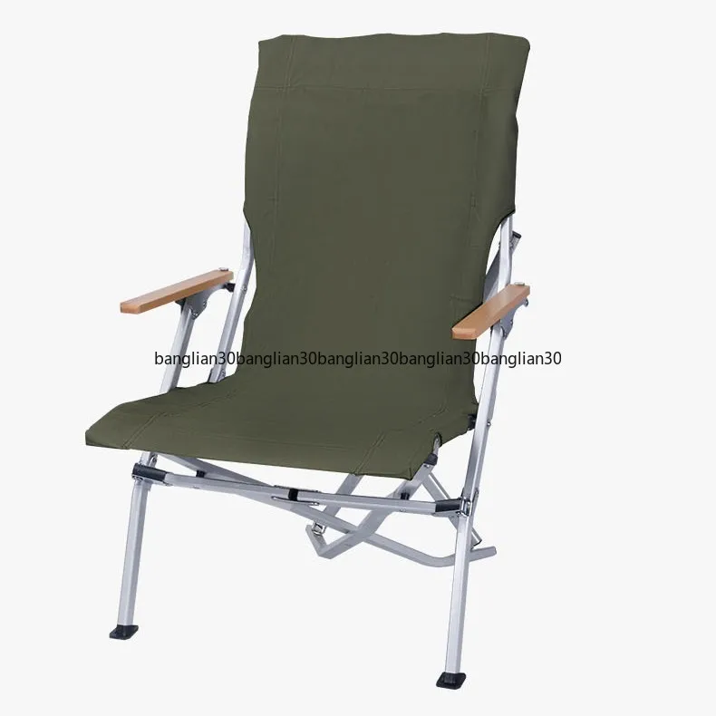 Outdoor Aluminum Folding Beach Picnic Camping Fishing Canvas High Back Fur Seal Chair