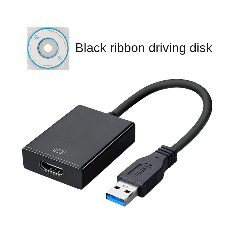 1080P 60HZ HD Portable USB 3.0 To HDMI-compatible Audio Video Adapter Converter Cable High Speed 5 Gbps for Windows 7/8/10 PC