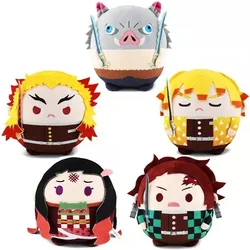 Demon Slayer Tanjiro Kamado Hashibira Inosuke Rengoku Kyoujurou Plush Doll Anime Peripherals Cute Cartoon Kawaii Gifts Size 22cm