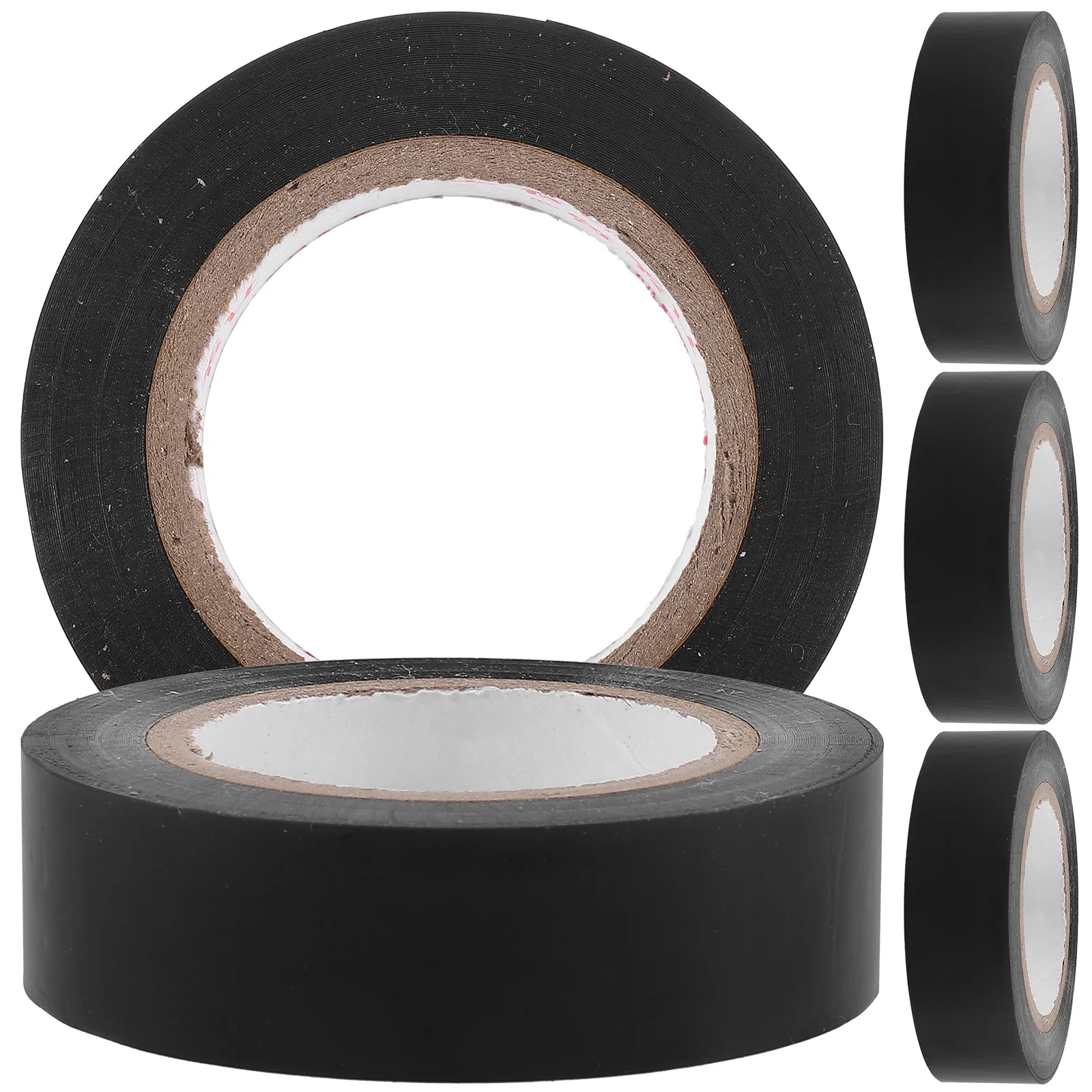 

5Pcs Electrical Tapes PVC Material Low Friction Coefficient Professional Electrician Tape 10m Thermal Sealing Cable Cladding