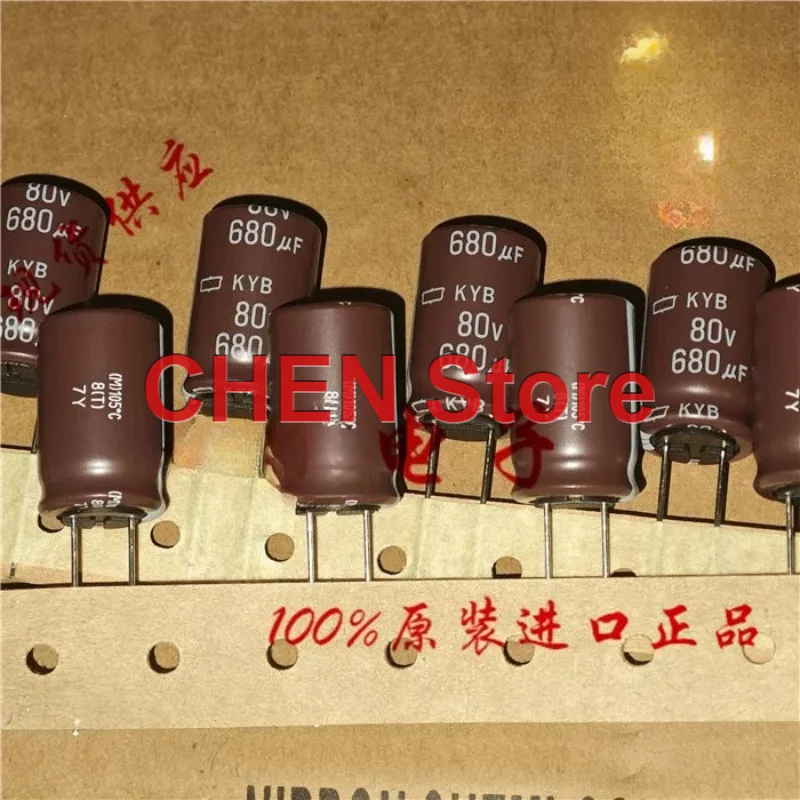 20PCS/lot original NIPPON KYB 80V680UF 16X25MM 105C NCC electrolytic capacitor CHEMI-CON 680UF 80V Free Shipping
