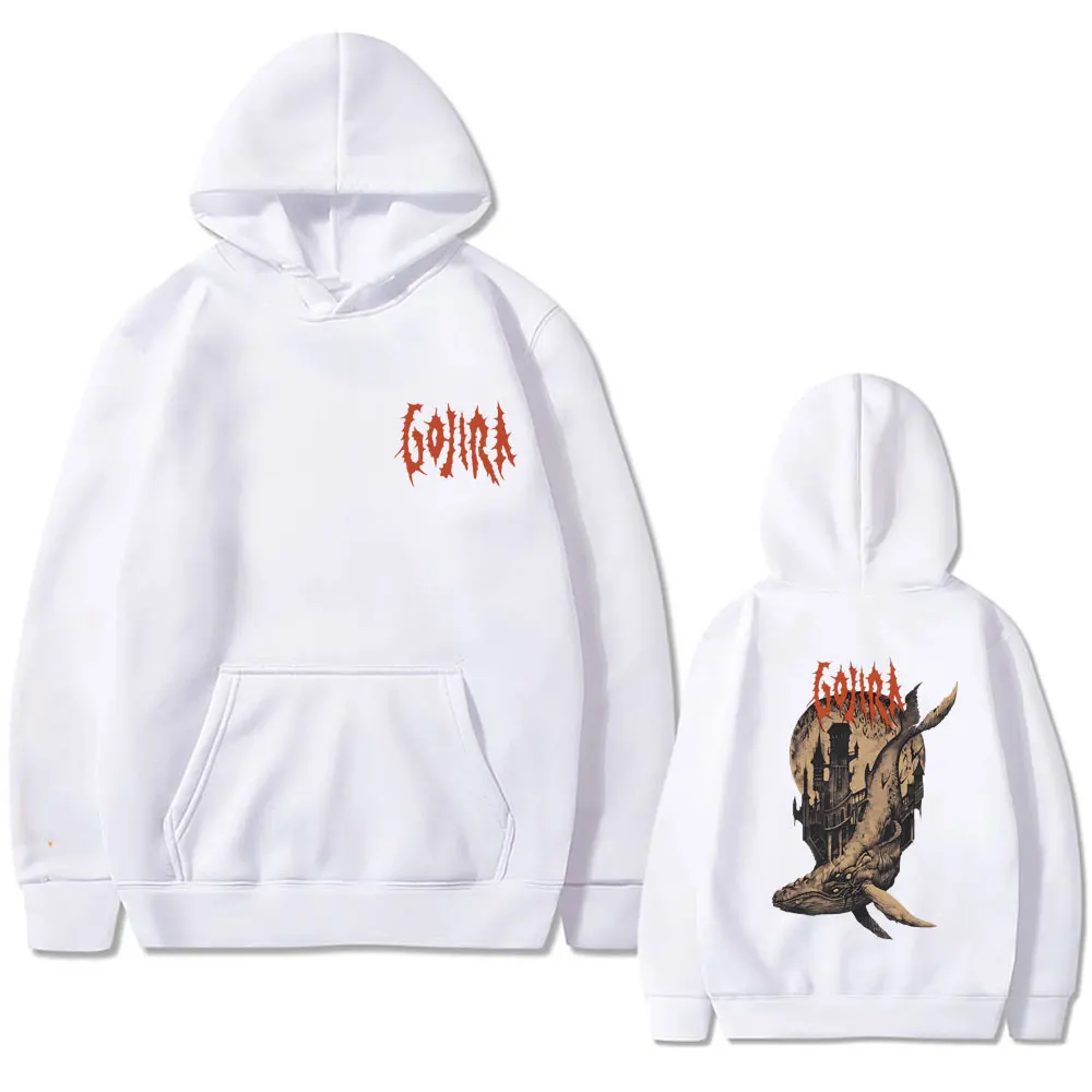 Homens e mulheres Gojira Metal Band Print Hoodie, pulôver de grandes dimensões Hoodies, de Marte para Sirius Baleias voadoras, moda, venda quente