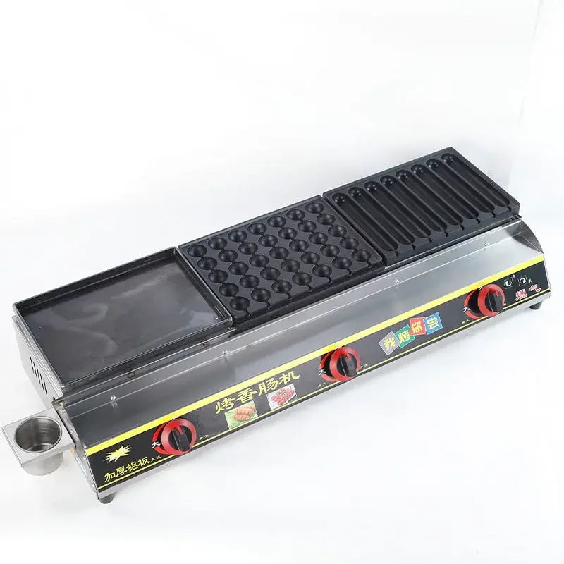 Golden crispy commercial Internet celebrity starch sausage night market stall furnace new hot dog machine
