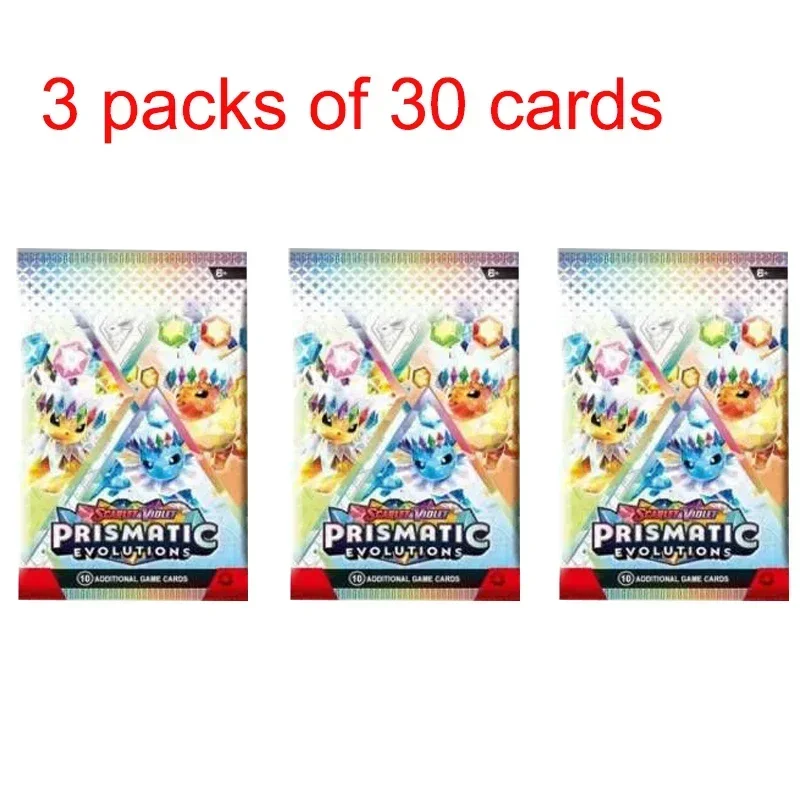 30 P-360 Stuks Pokemoned Destined Rivalen Prismatische Evolutions Kaart Stellar Crown Ultra Prisma Engels Booster Battle Transactie kaart