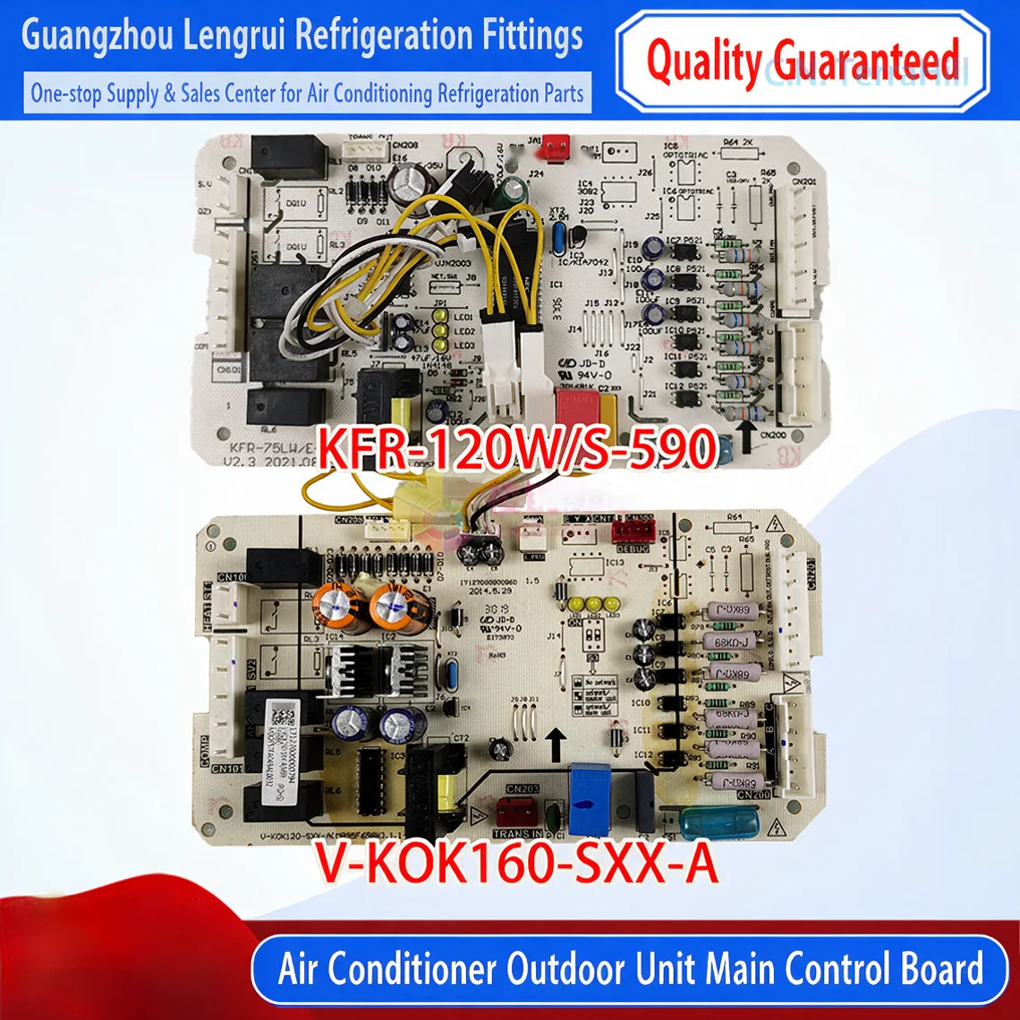 Air Conditioner Control Board KFR-75LW/E-30 V-KOK120-SXX-A KFR-120W/S-590 Compatible with Midea Replacement Mainboard