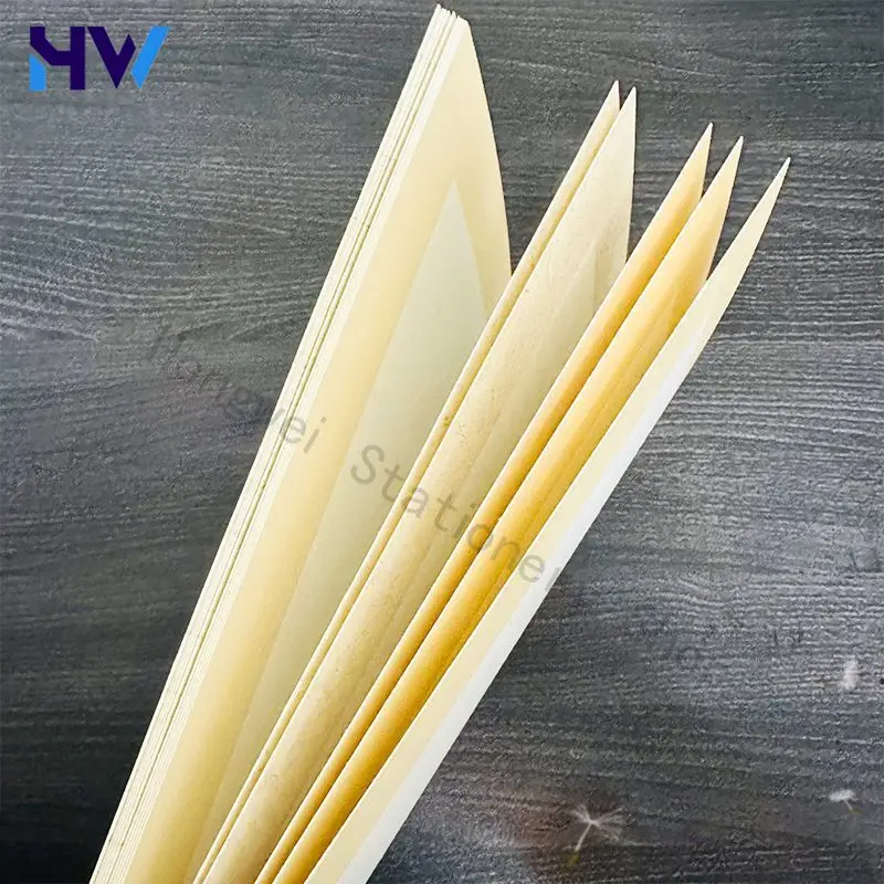 Imagen 7: HVV 50 Piezas de Papel Xuan Profesional para Arte, Cartulina Gruesa con Superficie de Espejo para Pintura China, Acuarela y Caligrafía