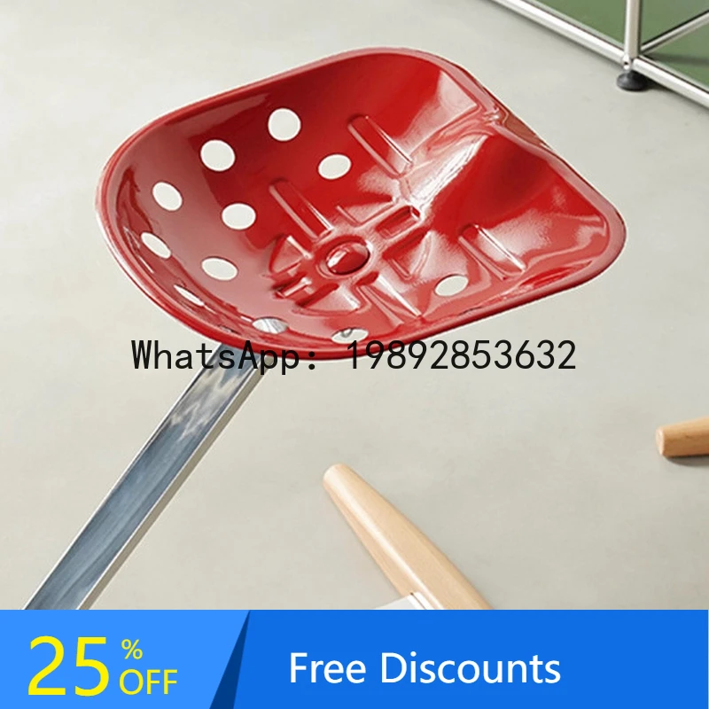 XL Tractor Chair Creative Design Stainless Steel Dining Chair Ins Lounge Chair