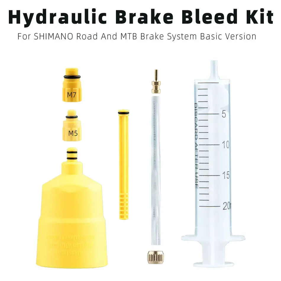 EZmtb Bicycle Brake Bleed Kit With 60ml Mineral Oil Compatible With Shimano Hydraulic Disc Brakes For MTB And Road Bikes