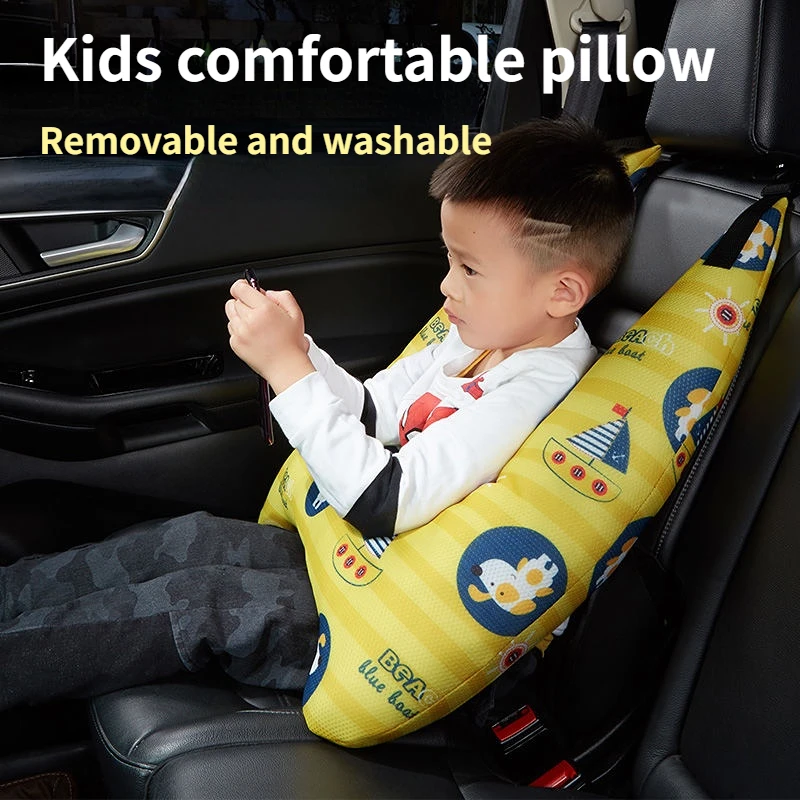 Car Sleeping Artifact Sleeping Pillow Neck Pillow Pillow Quilt Dual-purpose Car Headrest Children's Pillow Car Interior Supplies