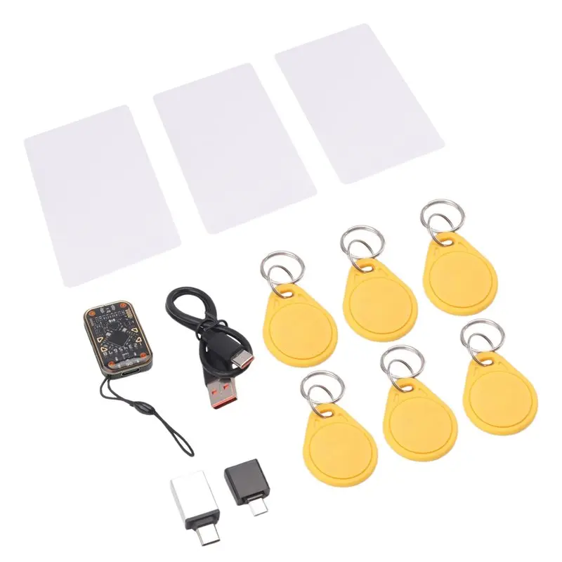 Chameleon Ultra V2.0 RFID Ultimate Emulador NFC Duplicador + 3XCUID 6XUID Chaveiro 125Khz 13.56Mhz Leitor RFID de decodificação de cartão