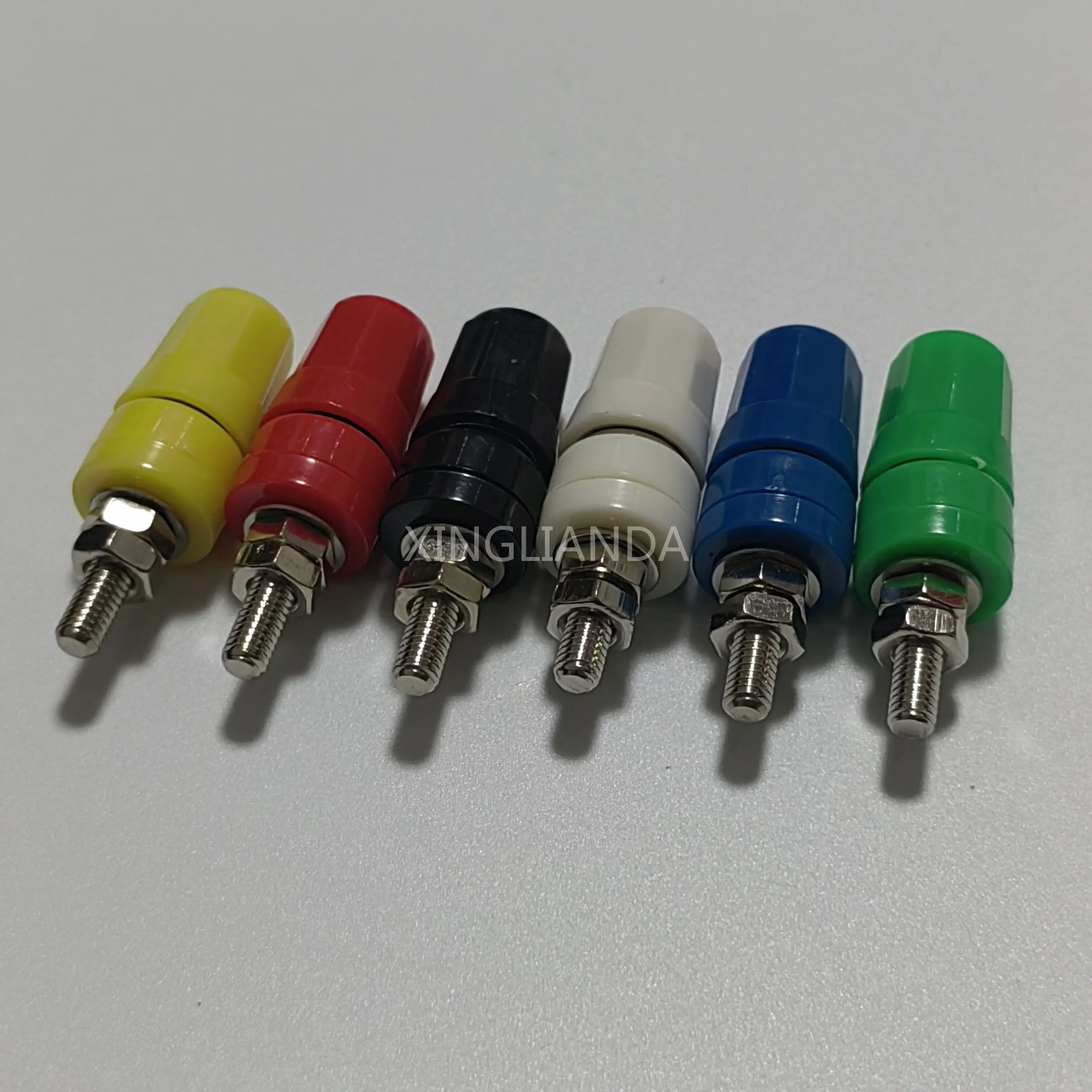 30PCS/Lot M4*36 Banana Socket Pure Copper Wiring Column 4mm 20A Terminal Plug Grounding Column