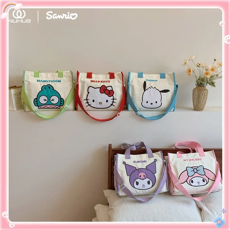 

Sanrio Kawaii плюшевая Сумка Наплечная Сумка милая аниме мультфильм Kuromi Hello Kitty Мелодия украшение для косплея Студенческая сумка