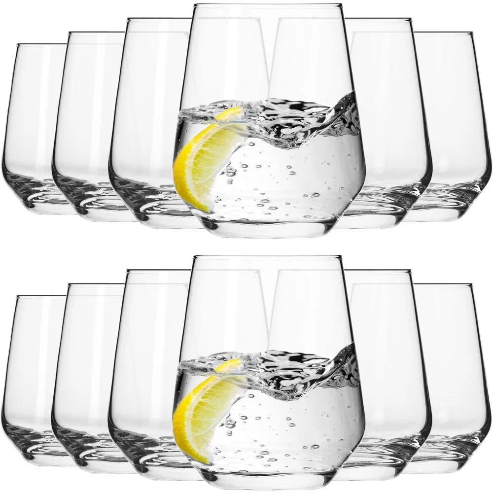 Modernes Design für Wasser- und Kaltgetränke – Kristallglas – Spülmaschinenfest