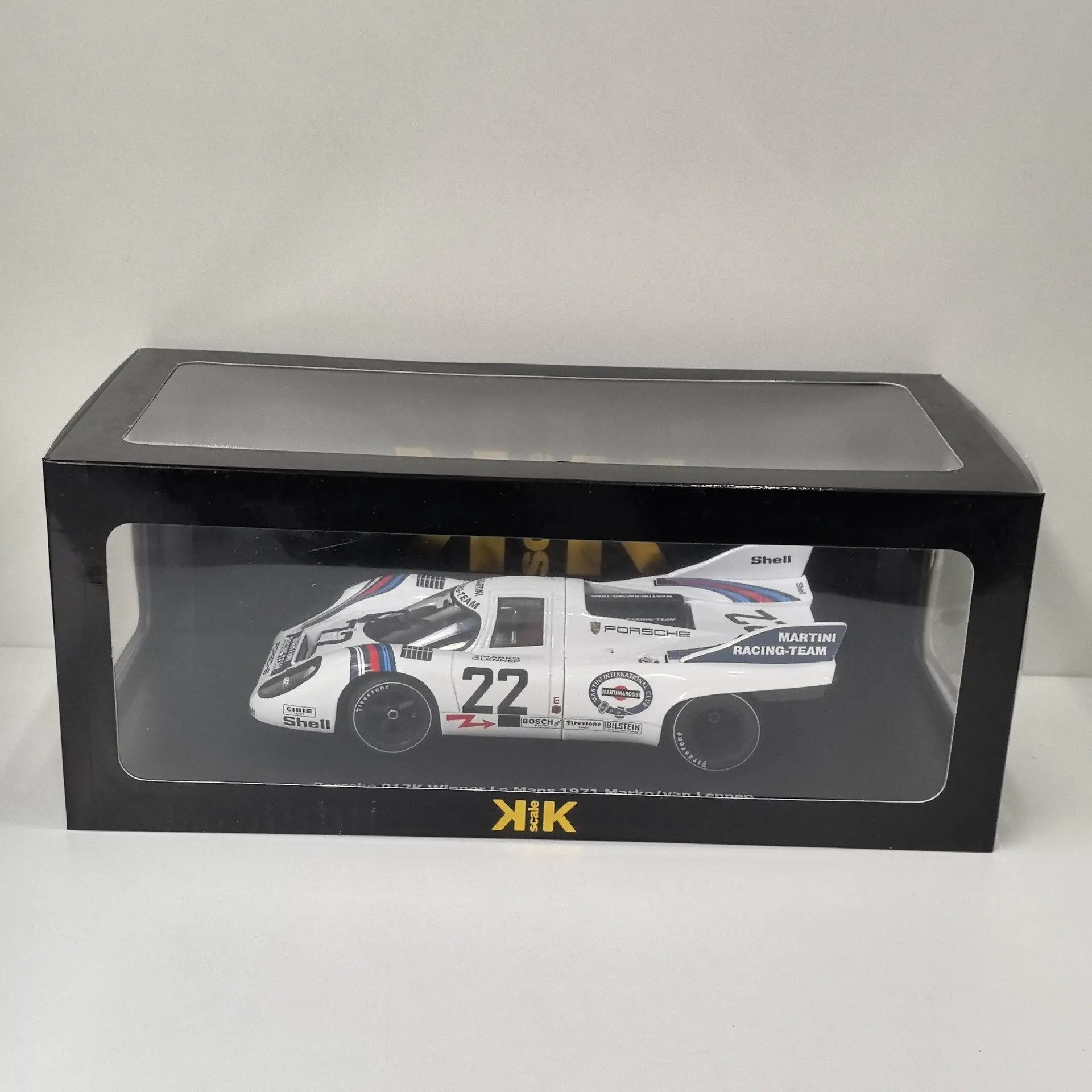 Diecast KK 1/18 Scale PORSCHE 917K #22 1971 Porsche Martini Livery 24 Hours of Le Mans 72 Alloy Car Model