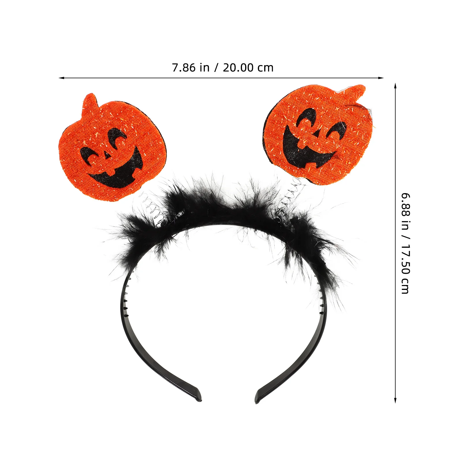 Bandeau citrouille mignon, accessoire pour cheveux d'halloween, décoration de Costume de fête amusante pour enfants, femmes et filles, accessoires Photo 6 pièces