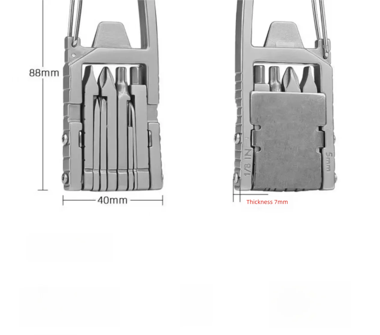 

13-in-1 Multi-functional Mini Keychain Screwdriver Compact Folding Tool Portable Outdoor Tool Phone Stand Folding Bottle Opener