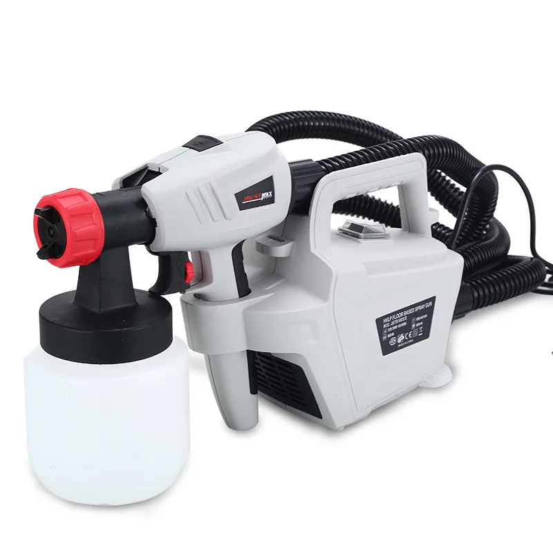 

800W HVLP Handheld High Pressure Electric Spray Gun 800ml High Power Portable Airless Paint Sprayer Latex Paint Spray Gun