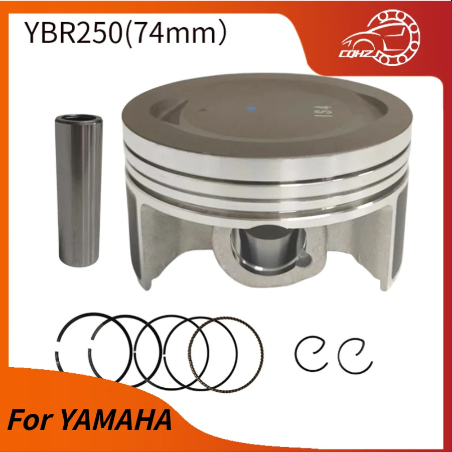 

CQHZJ 74 мм большой диаметр мотоциклетного двигателя, поршень 17 мм, комплект штифтов, детали для YAMAHA YBR250 XTZ250 YBR 250, аксессуары