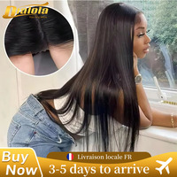 Glueless straight Human Hair Wig 4x4 5x5 Glueless per Cut Straight HD Lace Front Wigs Human Hair Ready To Women re plicked