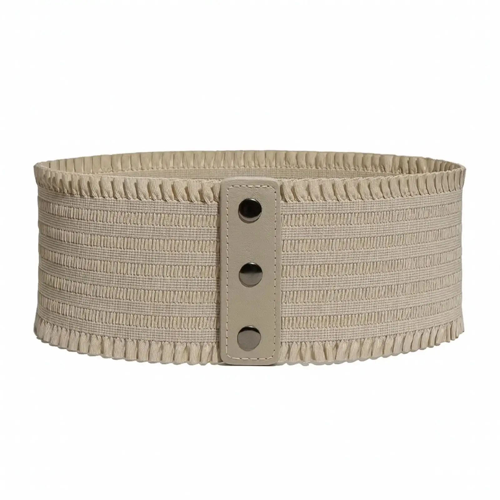 Wide Waist Belt with Snap Buttons Long-Lasting for Dresses, Women