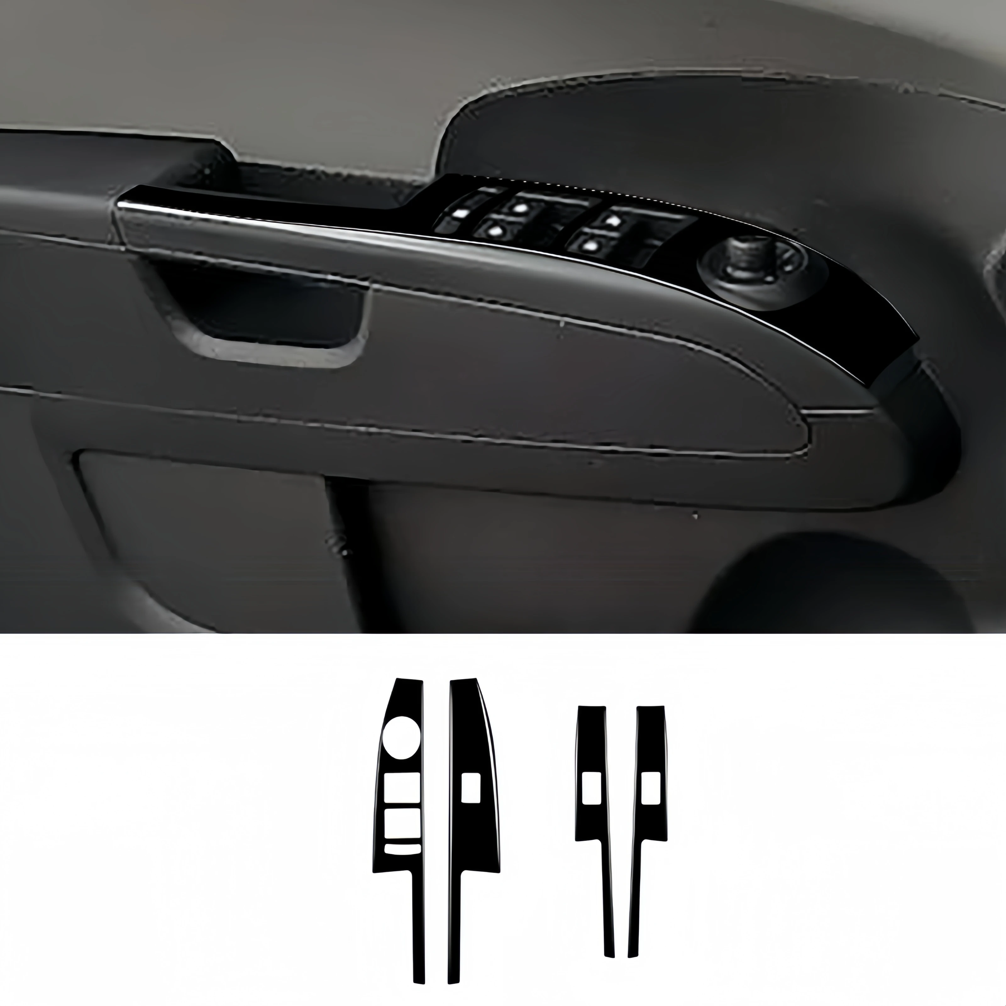 

For Chevrolet Sonic 2012-2016 Piano Black Car Door Window Lift Control Panel Trim Cover Decoration Stickers Interior Accessories