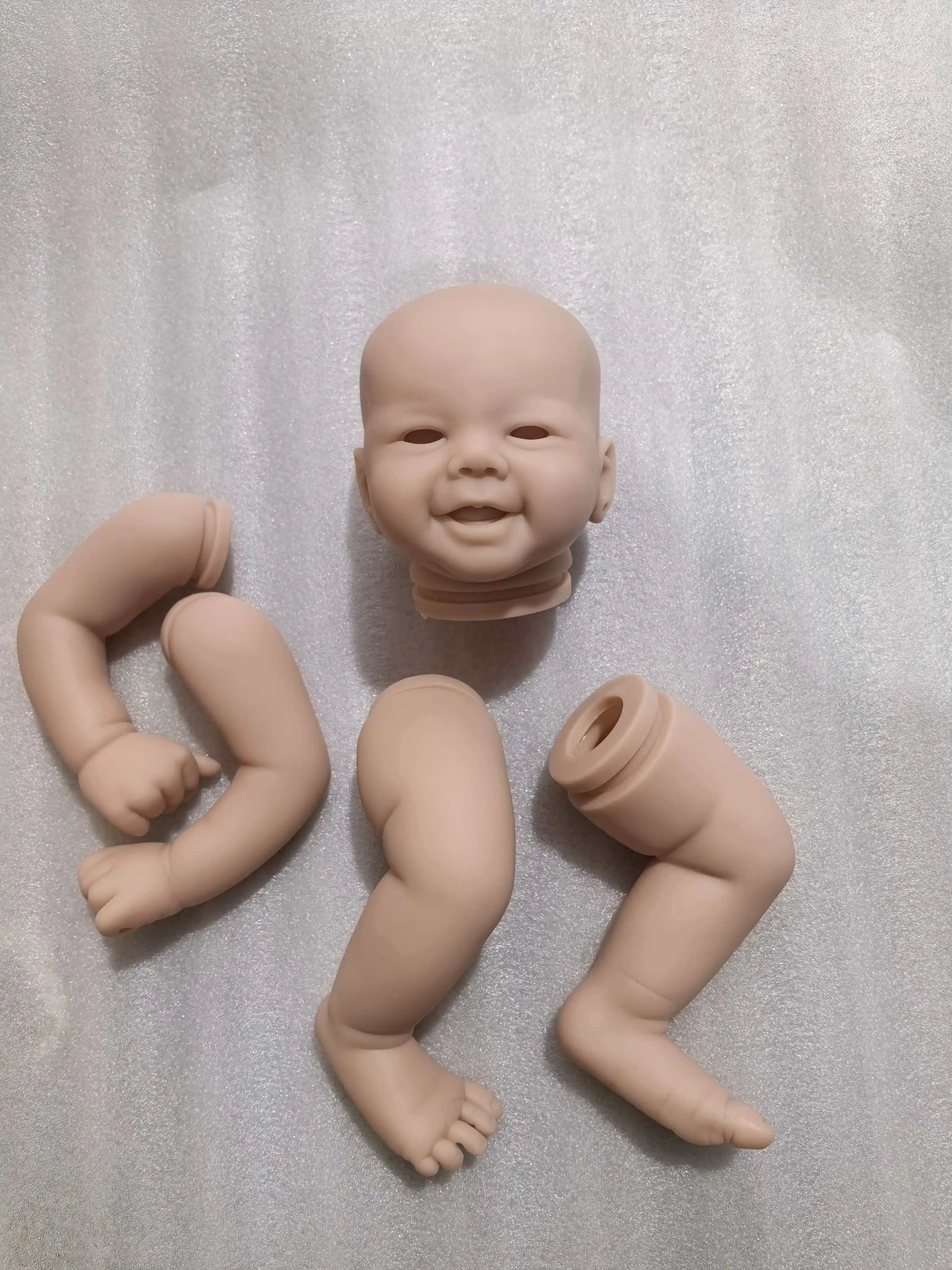 

NPK 21inch Reborn Doll Kit Emmy Smile Sweet Baby Lifelike Soft Touch Unfinished Doll Parts