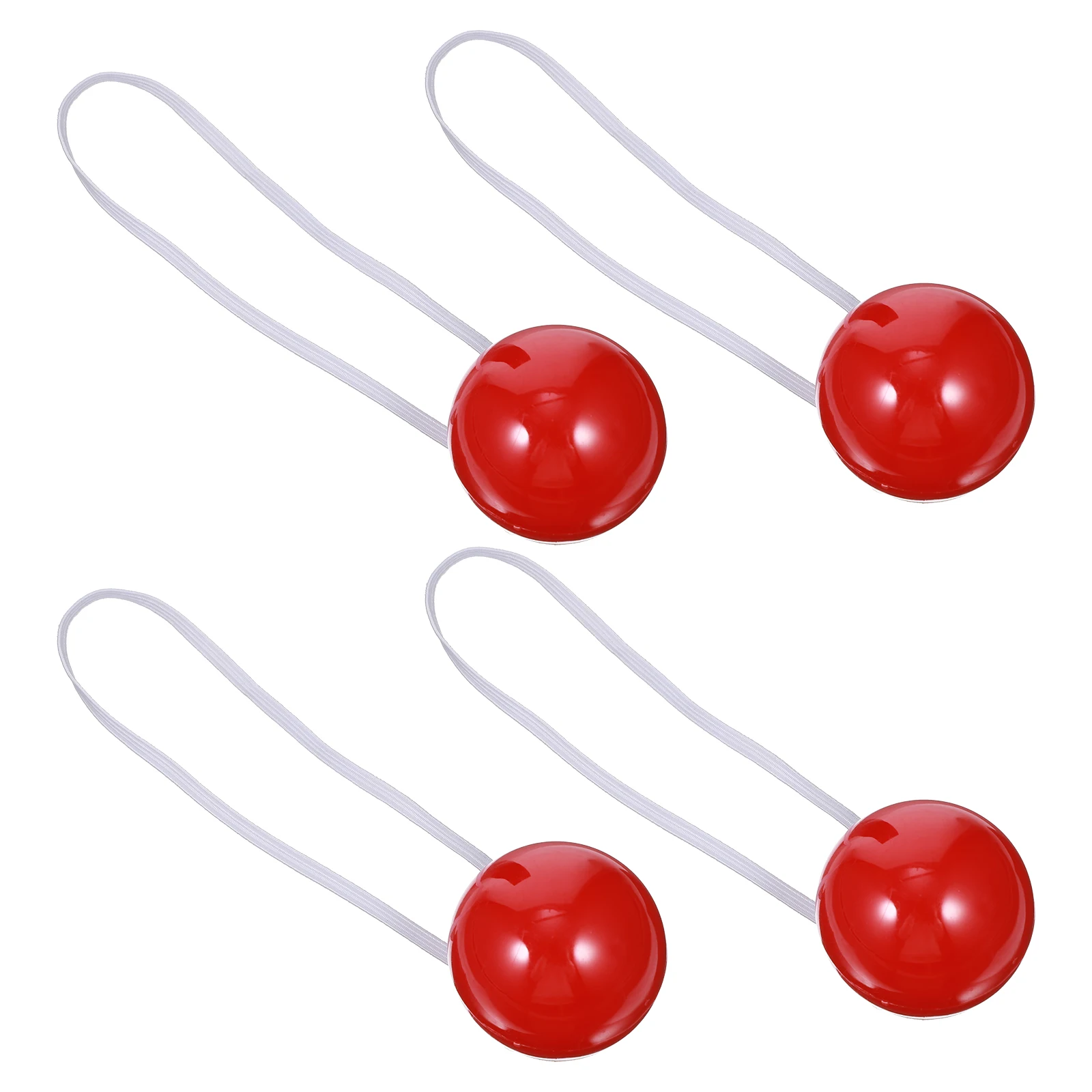 

4 pcs Led Glowing Clown Nose Red For Halloween Party Cosplay Masquerade Dress- Props Novelty Funny Gag