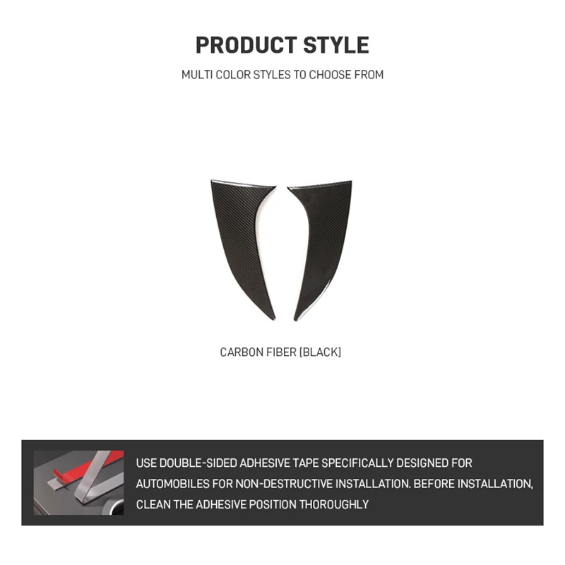 For Alfa Romeo Stelvio 2017-2025 Real Carbon Fiber Car Rear Tail Window Spoiler Wing Panel Decoration Cover Trim Accessories