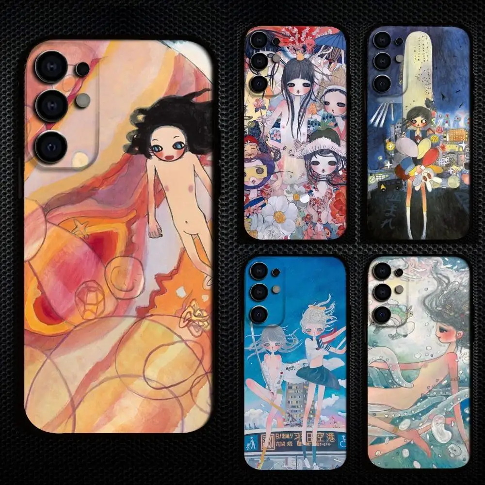 

Aya Takano Japanese art Phone Case For Samsung S25,S24,S21,S22,S23,S30,Ultra,S20,Plus,Fe,Lite,Note,10,9,5G Black Cover