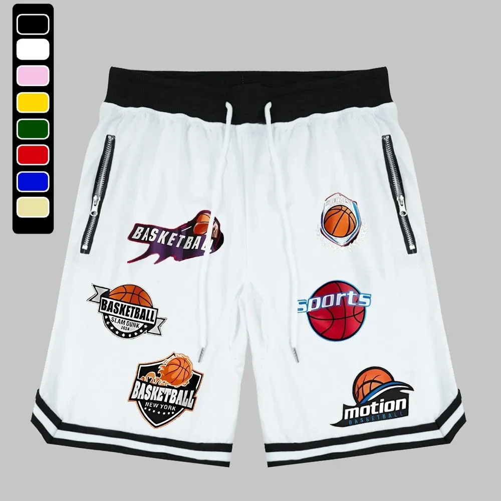 Men\'s Sports Basketball Shorts Mesh Quick Dry Gym Shorts Summer Fitness Joggers Male Casual Breathable Short Pants Streetwear