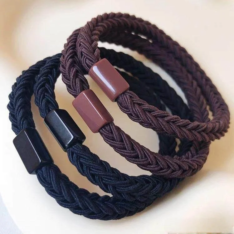 

Durable Bla Hair Ties for Women Simple Woven Hair Ba Elastic Hair Ba for Adults Faionable Hair Accories
