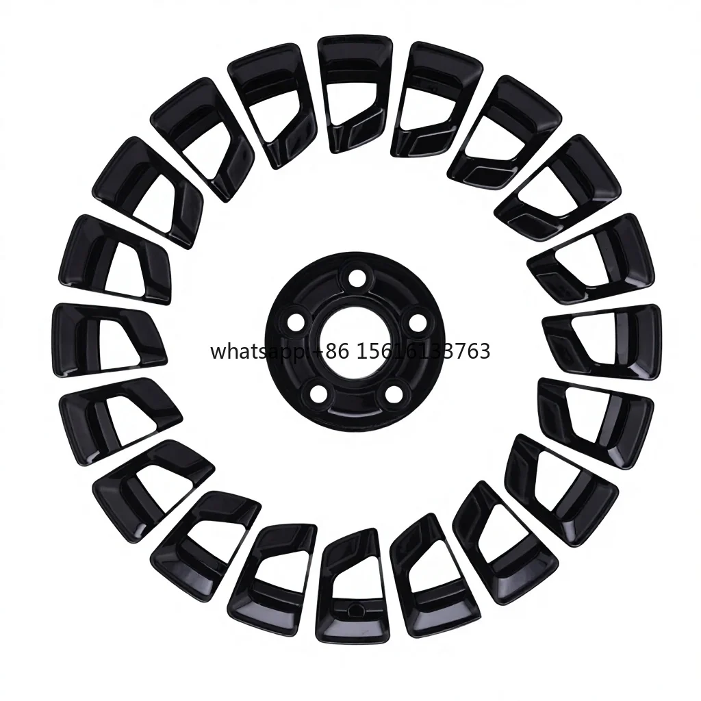 

17 18 19 Inch Aluminum Alloy Wheel Rim 5x108 5x120 7.5 8.5 9.5J ET35-45 CB54.1-73.1 Black Machined OE Style for Retrofit/Upgrade