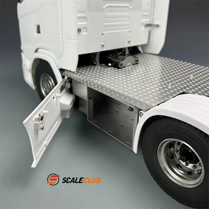 Scaleclub tamiya 770s upgrade chassis in metallo anti -slide decorativo board toolbox