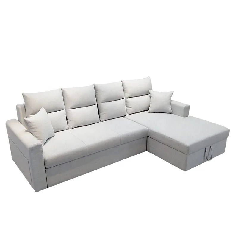 

Sofa Bed Area 255 L 140 W Recliner Functional Velvet L Shaped Sofa for Living Room Indoor Furniture