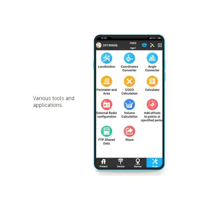 Updatable GEO Surpad GNSS RTK Surveying And Mapping Software Android APP