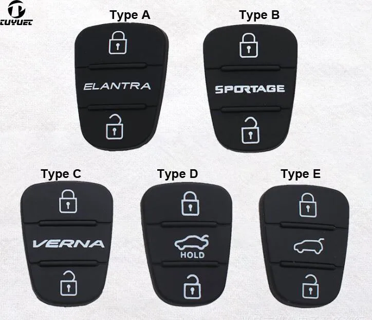 

Replacement Key Pad for Hyundai Elantra IX35 Sonata Kia K2 K5 Sportage Button Rubber Silicon Pads