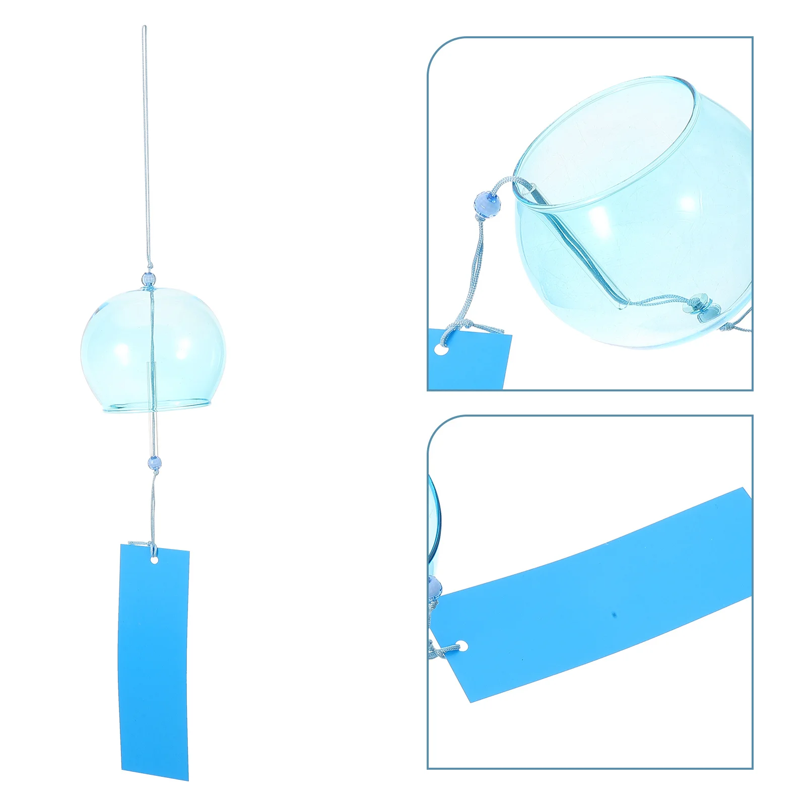 

Colorful Glass Wind Chime Pendant Vintage Style Hanging Bell for Garden Patio Balcony Home Decor Bell Hanging Pendant