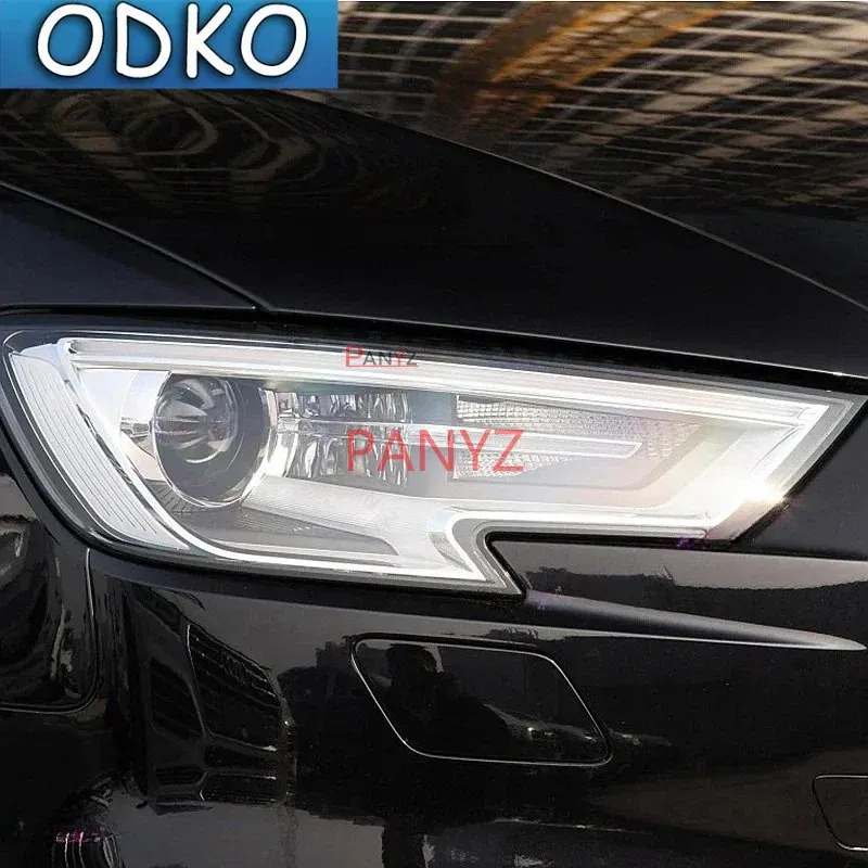 Car Headlight Tint Black Protective Film Protection Transparent TPU Stickers For Audi A3 S3 RS3  14-16 17-20 21-On  Sportback