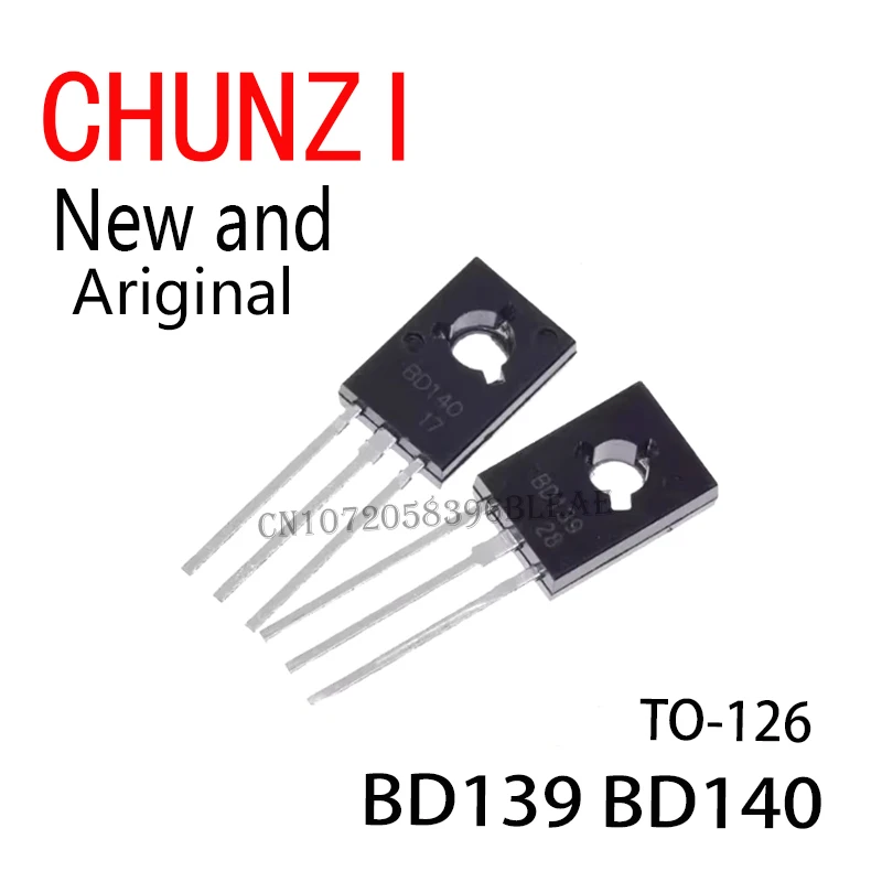 20PCS New and Original Voltage Regulator IC TO-126 BD139 BD140