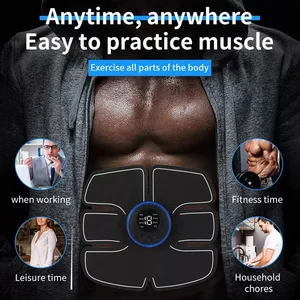 USB Rechargeable Intelligent Rechargable Muscle Training Device Mold Body Mold Abdominal Training Electric Weight Loss 10 MAIN ABDOMINAL SALES APPLIANCE - №1
