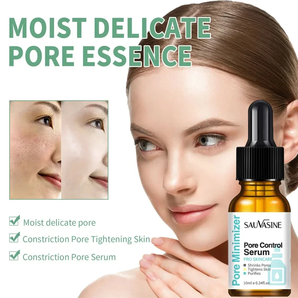 Suero reductor de poros grandes, reafirmante Facial, minimiza los poros, hidratante, cuidado de la piel, Belleza