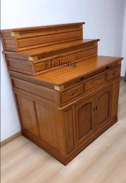 

Step-style Altar Solid Wood Buddha Table Three-layer Offering Table Home Altar Multi-layer Buddha Table