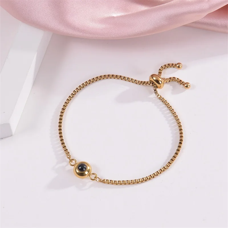 Personalisiertes Foto-Armband mit Bild im Inneren, 100 Sprachen 'Ich Liebe Dich' Projektions-Armband aus Edelstahl – Detail 18
