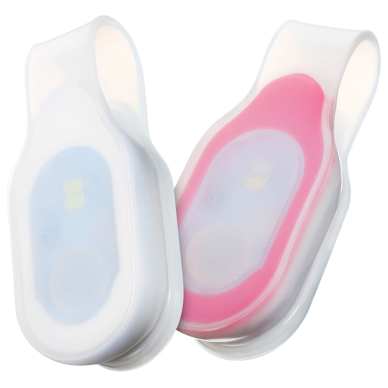 

2Pcs LED Glow Magnetic Light Night Safety Compact Running Lights Dog Walking Nurse Clip Purse Handbag Flashlight