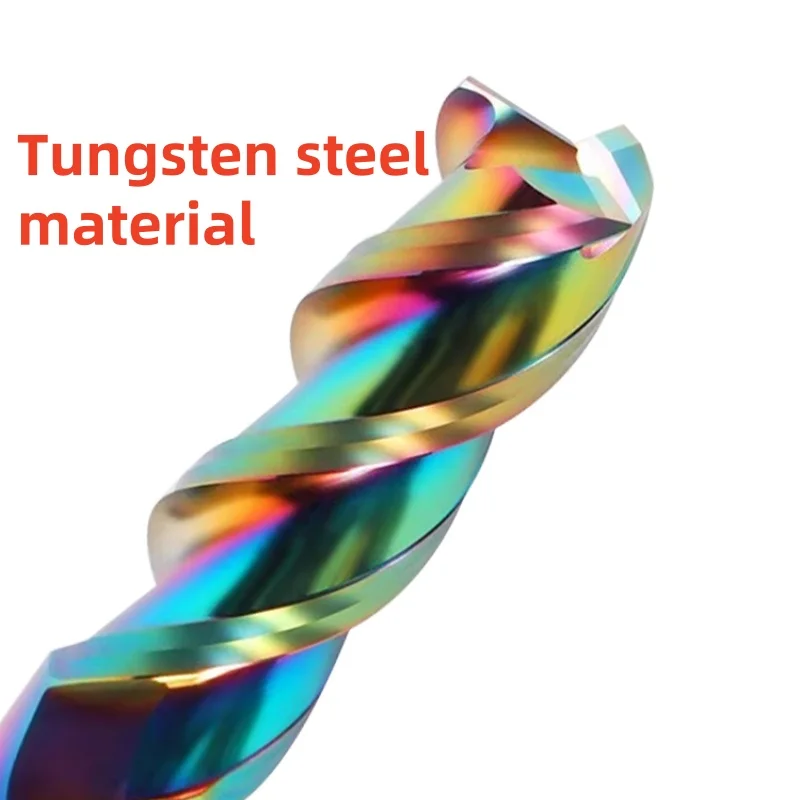 1PCS Decimal Point Flat End Mill HRC60 CNC Cutter Tools 3 Flute 1.1-3.9mm Carbide Milling Cutter TC50-Coating